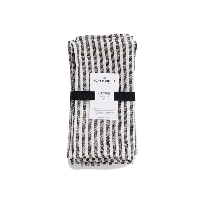 Harbour Stripe Napkin Set of 4 | Luxury Cotton Napkins — Tori Murphy Ltd
