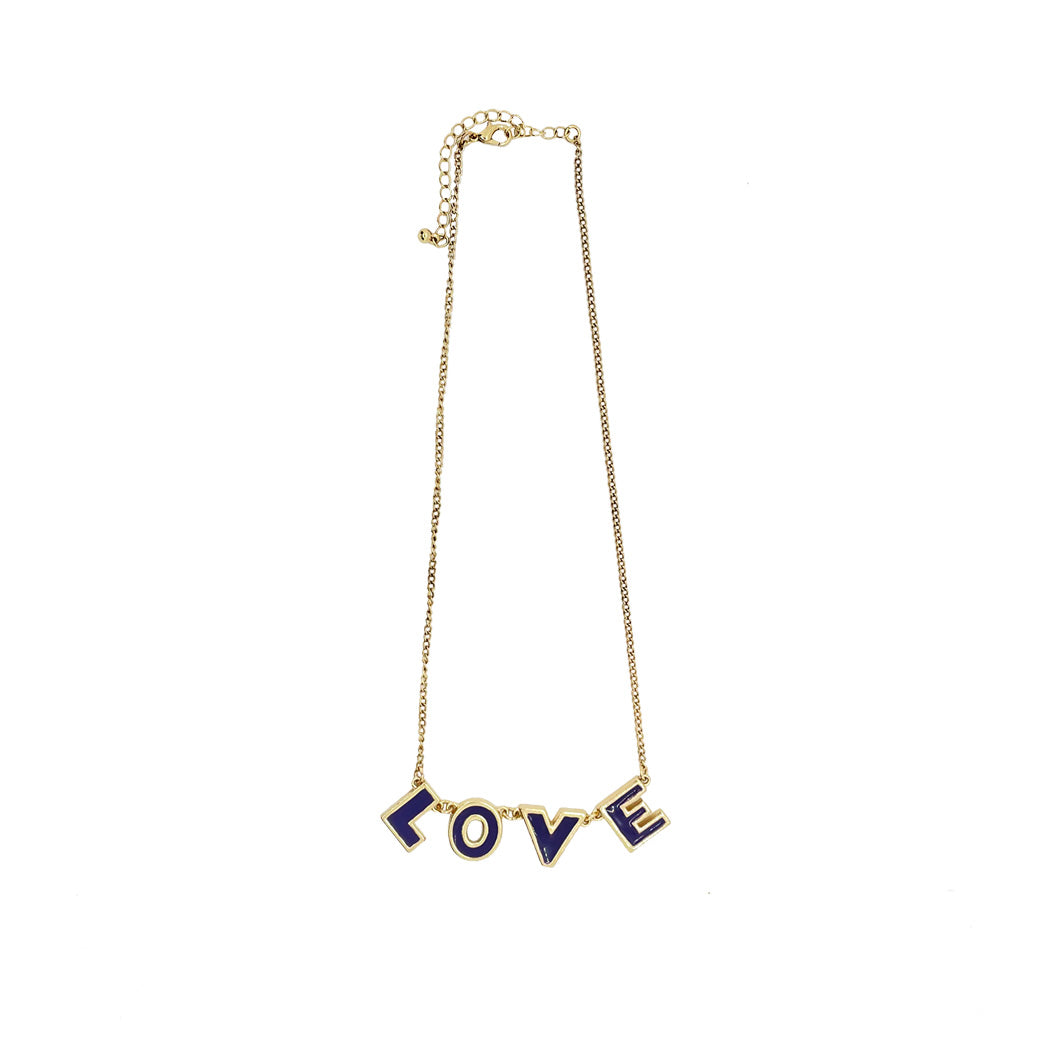 LOVE Necklace - Indigo