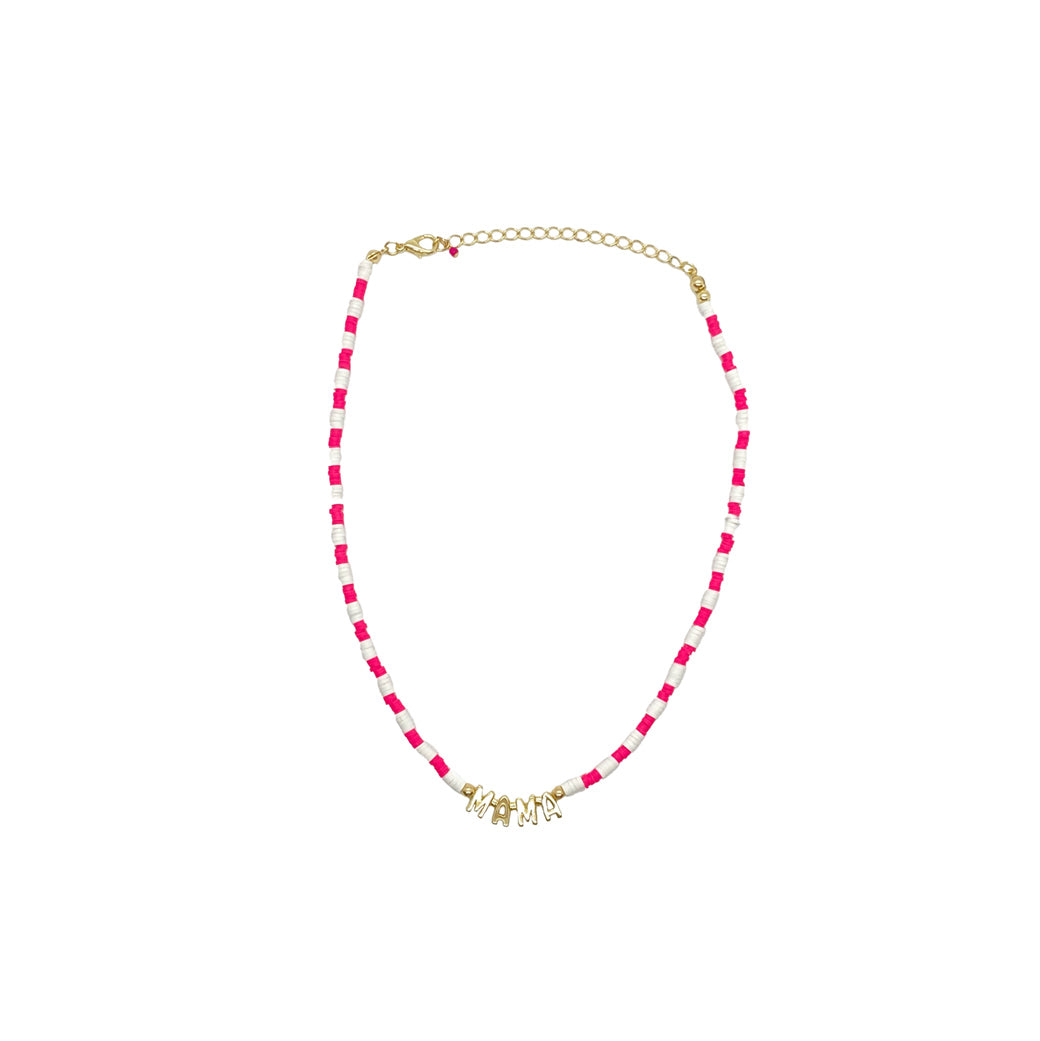 Mama Camp Necklace - Pink
