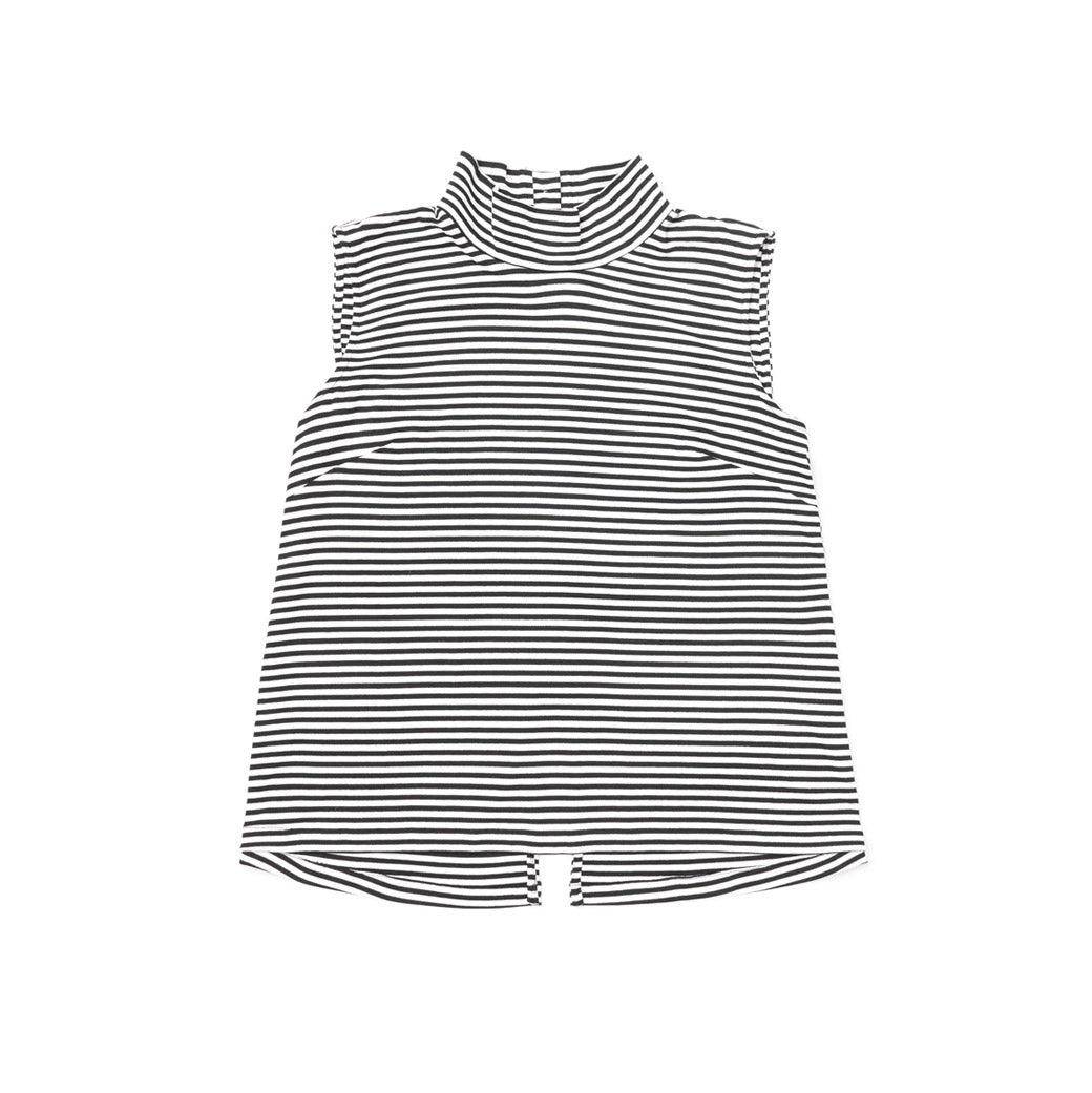 Sleeveless Mod Top - Black & White Knit