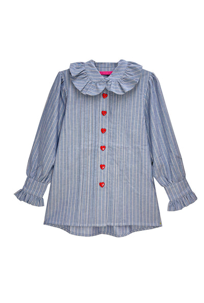 Acka pleats collar blouse トップス シャツ/ブラウス(七分/長袖