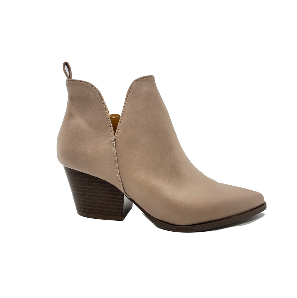 Classic Ankle Booties- Taupe