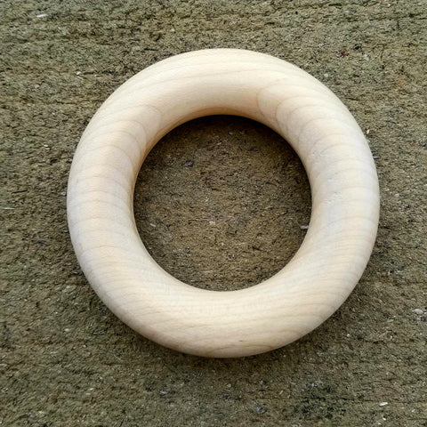 organic wooden teething rings