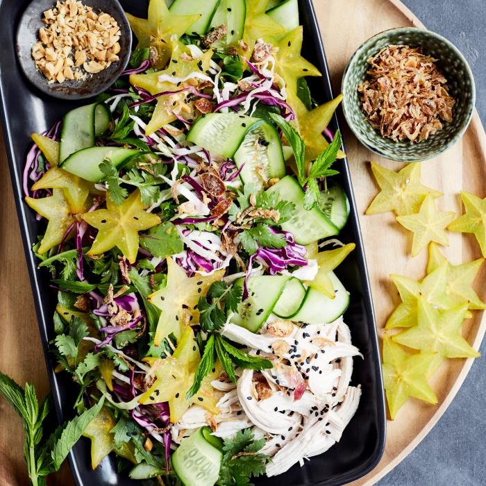 Star Fruit Salad with Coconut Poached Chicken | Harris Farm Markets ...