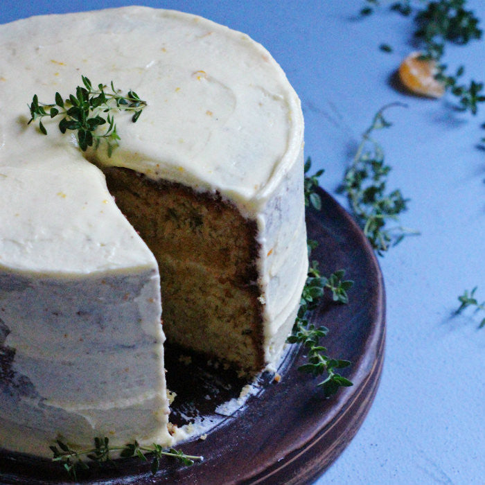 Mandarin & Thyme Cake with Mandarin Buttercream