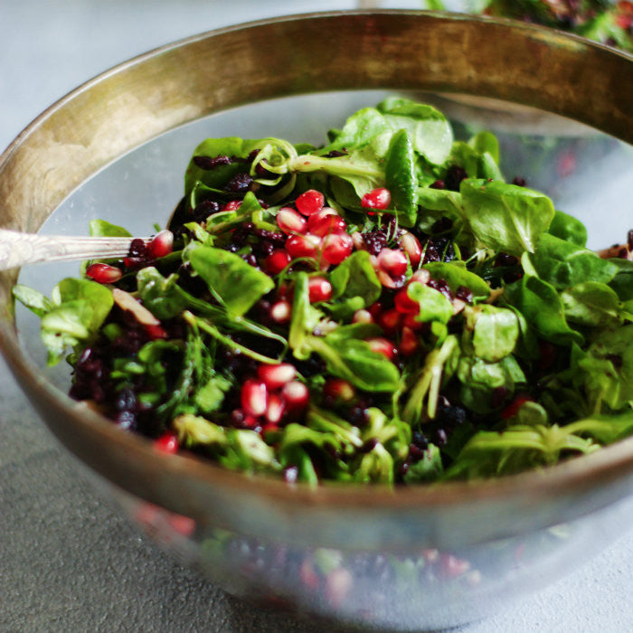 Pomegranate Black Rice Salad