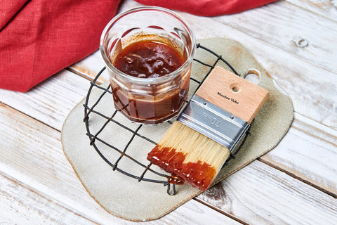 Smoky maple bourbon glaze for Christmas ham