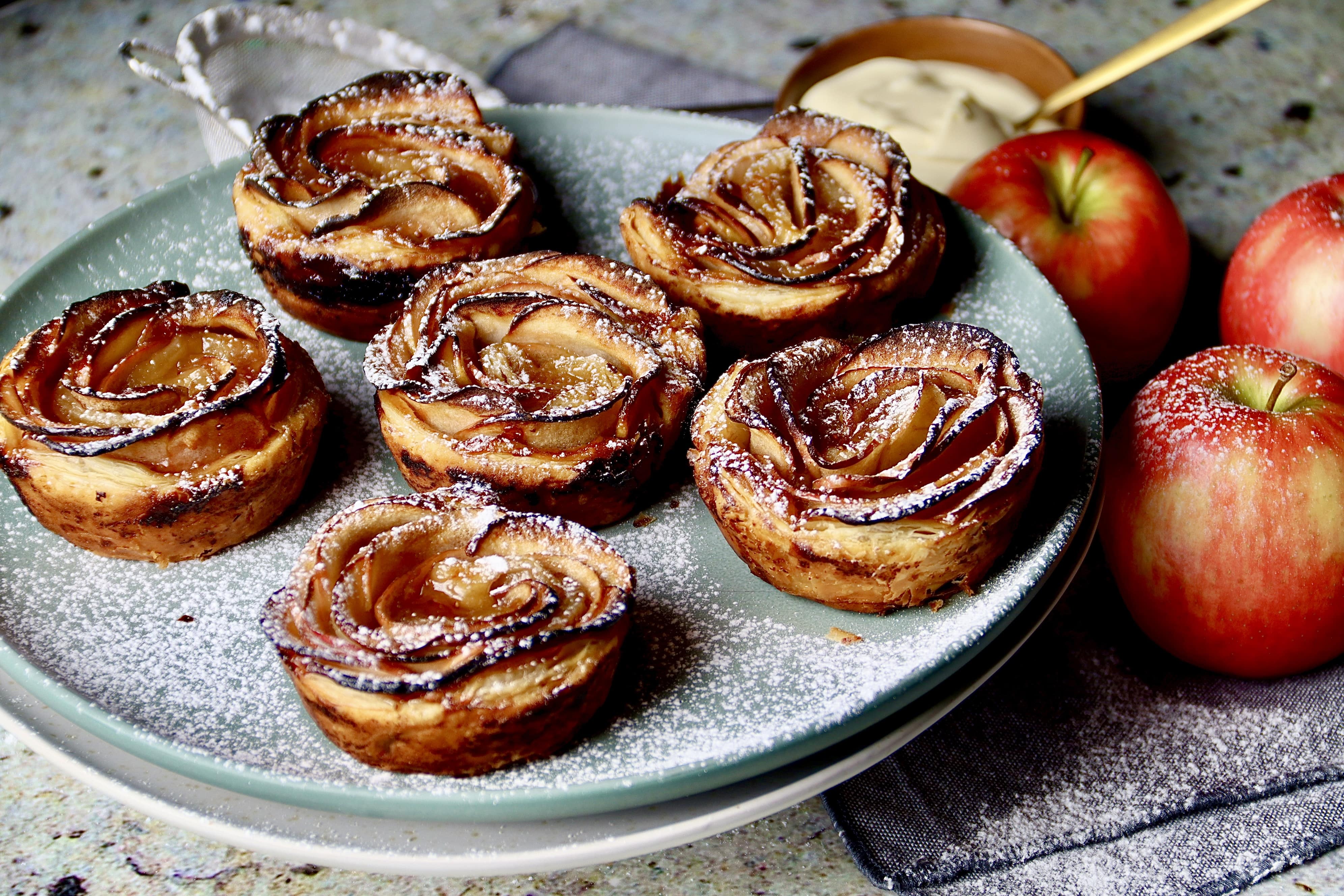 Puff Pastry Pink Lady Apple Roses