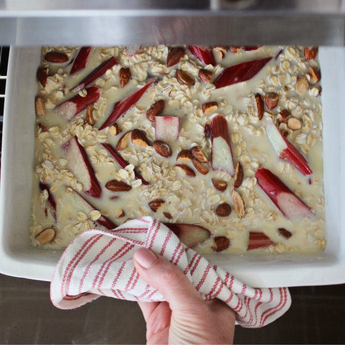 Baked Rhubarb and Pear Porridge Recipe