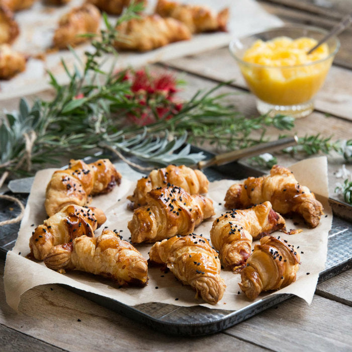 Christmas Ham Crescents with Spiced Mango Dipping Sauce 1
