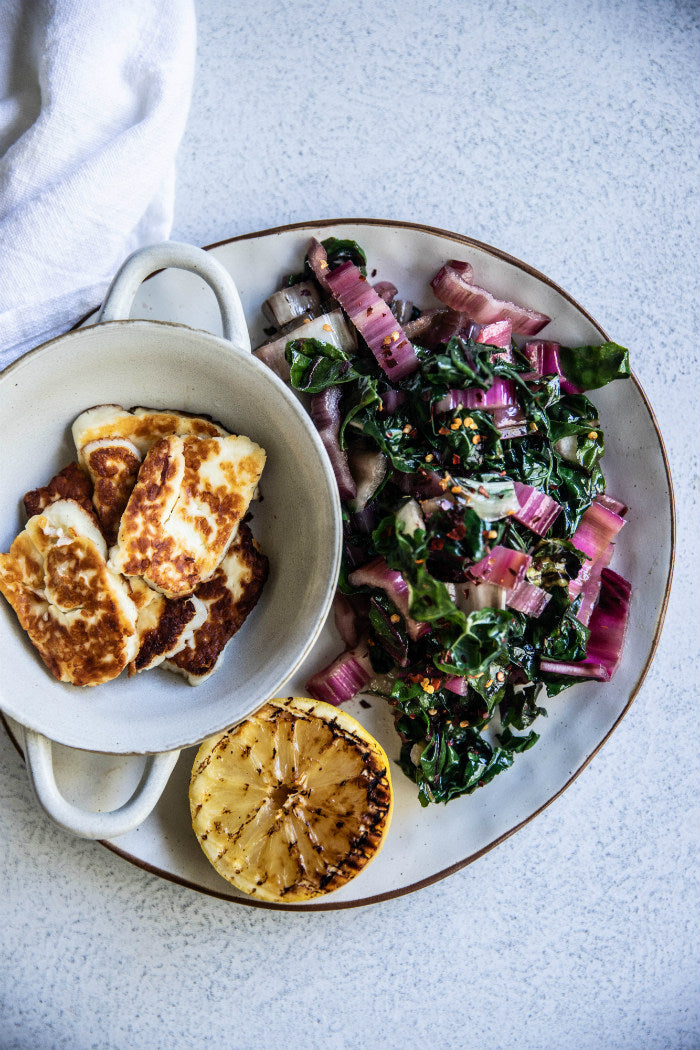 Charred Greens with Caramelised Lemon