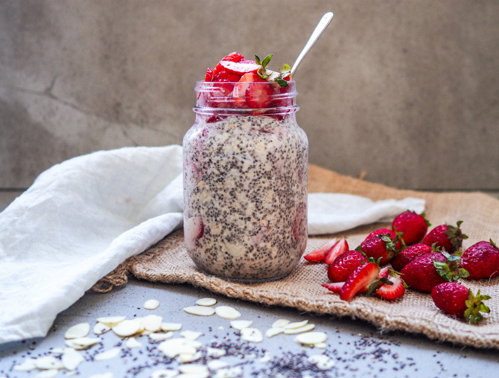 Chia & Oat Pots with Strawberries