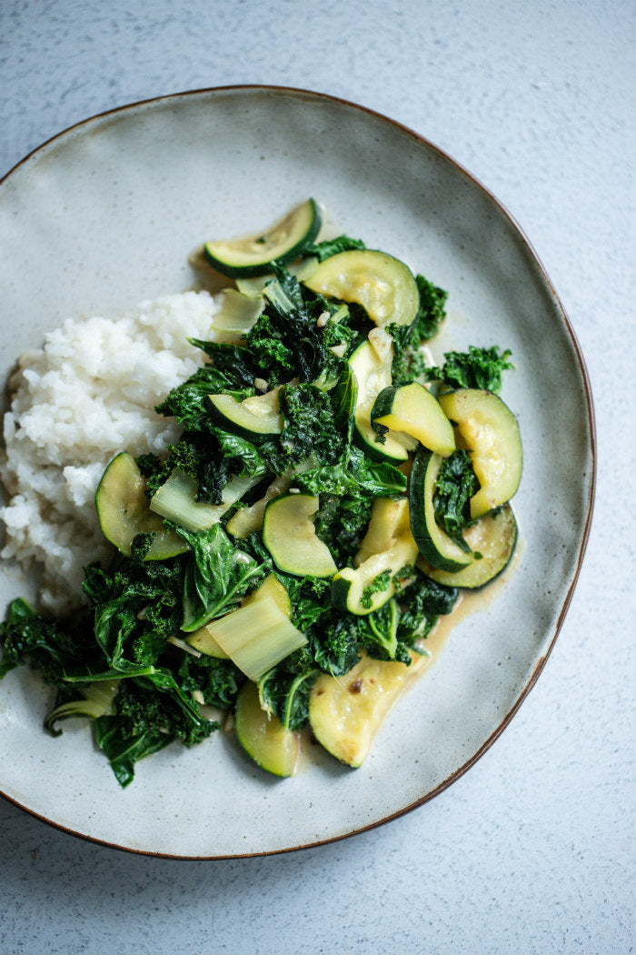 Miso Braised Greens recipe