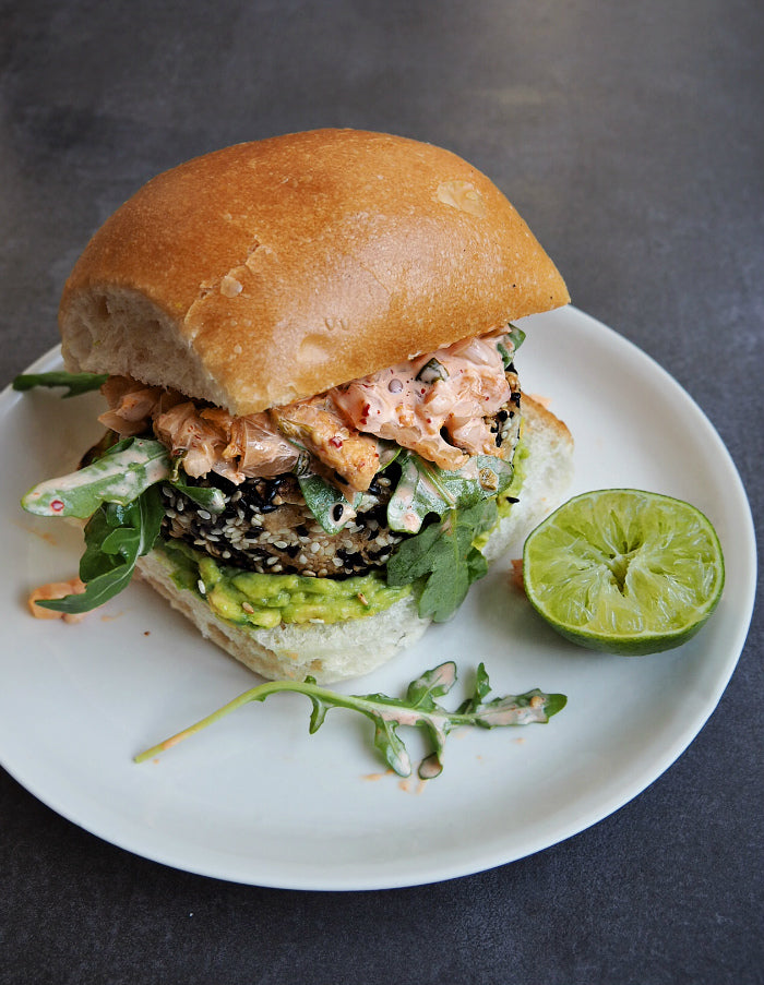 White Bean, Miso and Sesame Burgers recipe