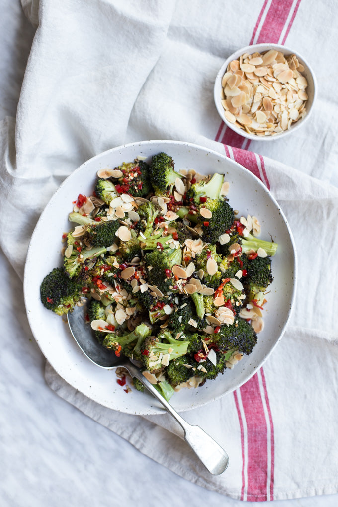 Crispy Roast Broccoli with Chilli Soy Dressing