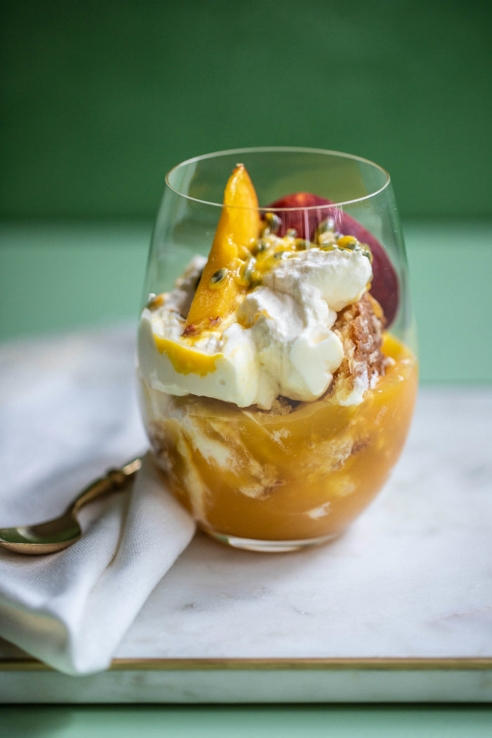 Mango, Passionfruit &amp; Yellow Peach Trifle | Harris Farm Markets ...