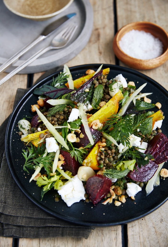 warm roast beetroot salad recipe