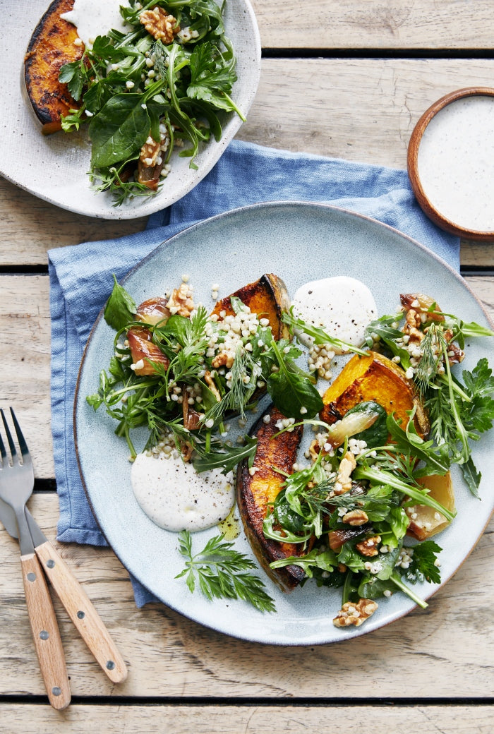 warm roast pumpkin salad recipe