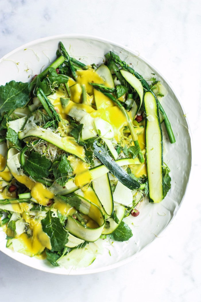 zucchini pecorino green salad