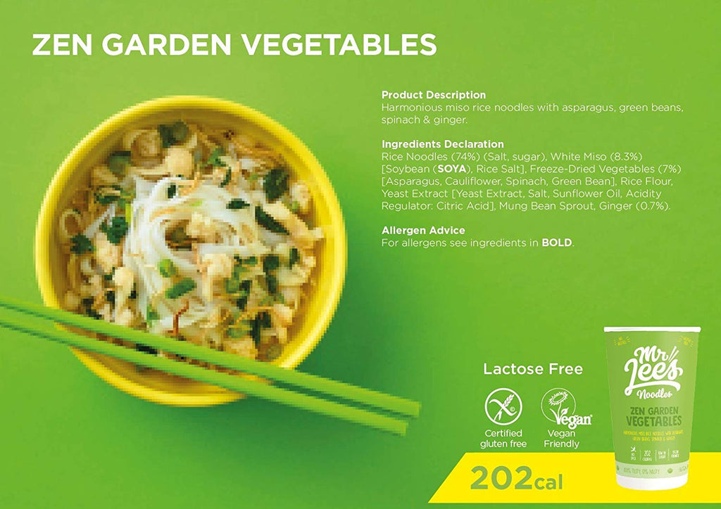 Mr Lees Zen Garden Vegetables Noodles Cup  | Harris Farm Markets