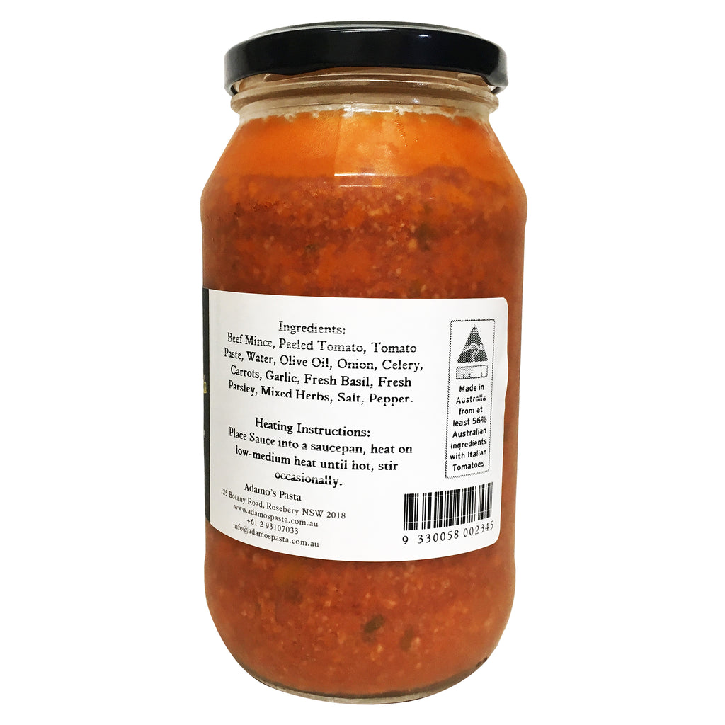 Adamos - Pasta Sauce - Bolognese (500mL) | Harris Farm Markets