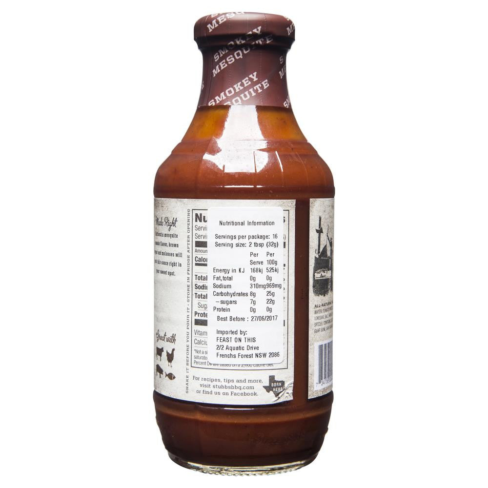 Stubbs Smokey Mesquite Bar B Q Sauce 510g | Harris Farm Markets