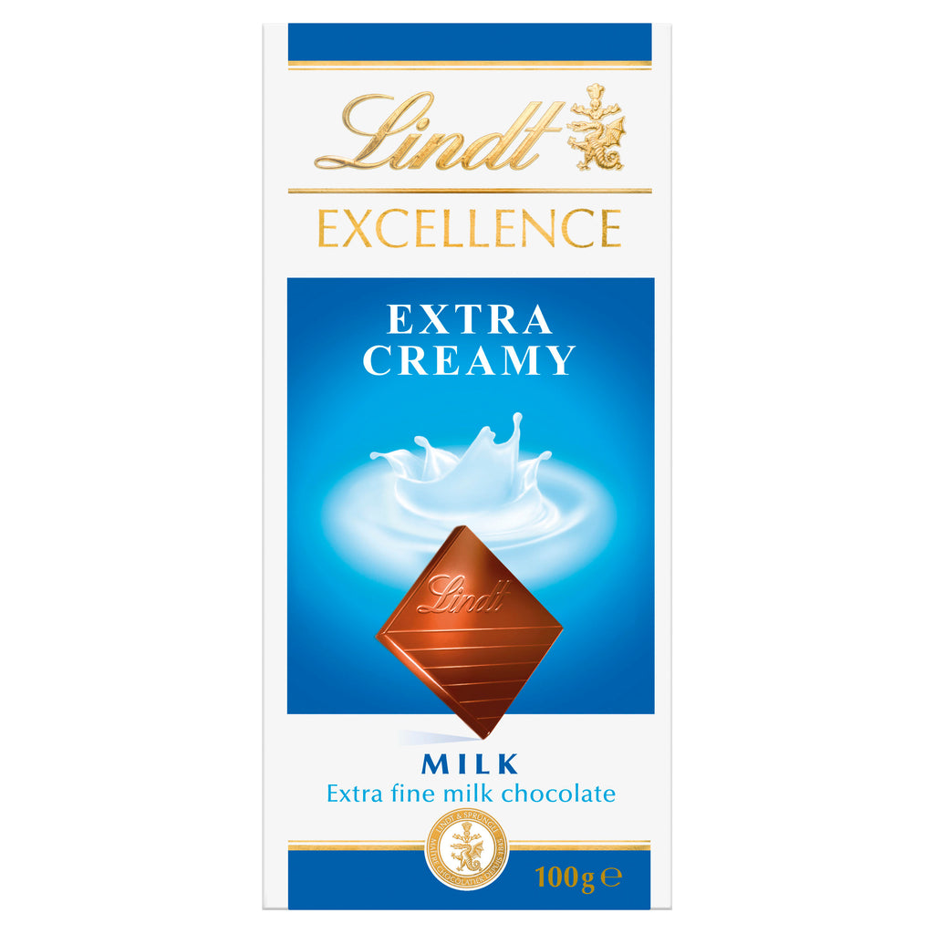 Lindt Excellence Milk Chocolate Extra Creamy 100g Harris Farm Markets 0843