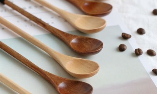Acheter Mini cuillère en bois naturel, cuillère à thé, café