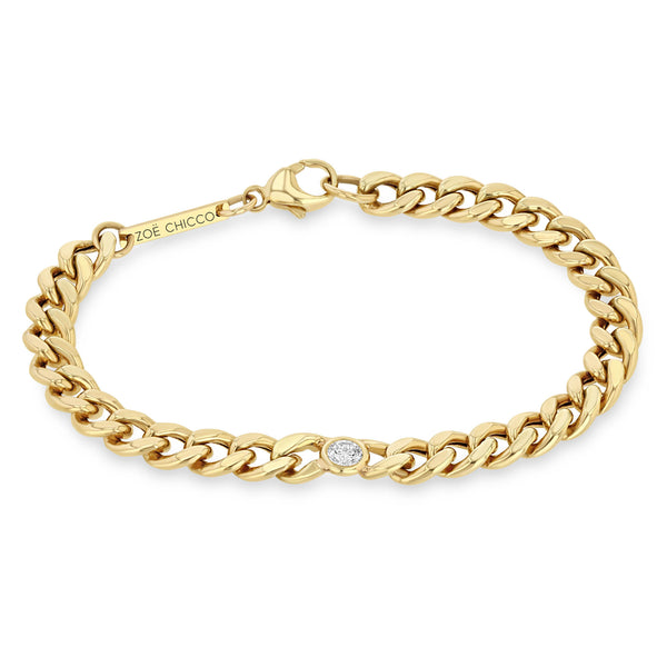 Zoë Chicco 14k Gold Large Curb Chain Bracelet – ZOË CHICCO
