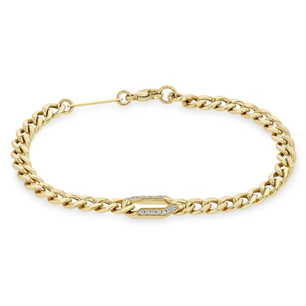 Zoë Chicco 14K Yellow Gold Initial Bracelet