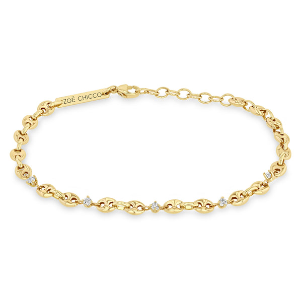 Men's 5.5mm Twisted Square Link Chain Bracelet in 14K Gold - 8.5