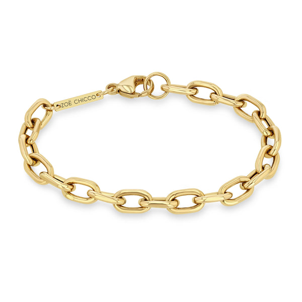 Zoë Chicco 14kt Gold Itty Bitty Mrs Chain Bracelet