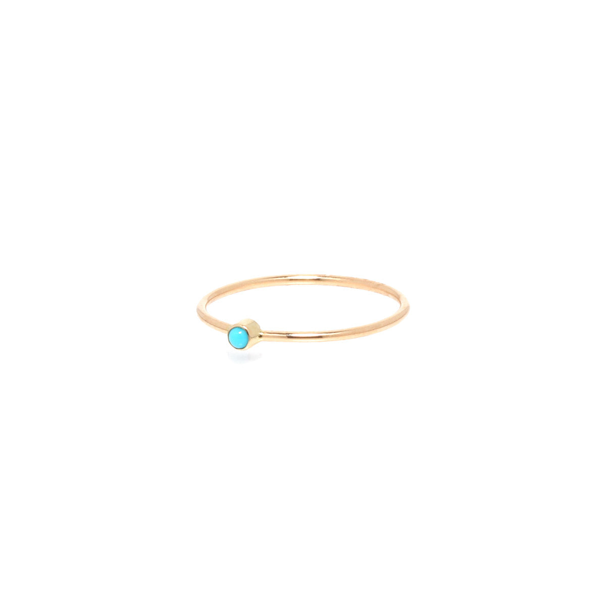 Zoë Chicco – 14k turquoise thin band ring