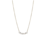 Zoë Chicco 14kt White Gold Five Diamond Necklace