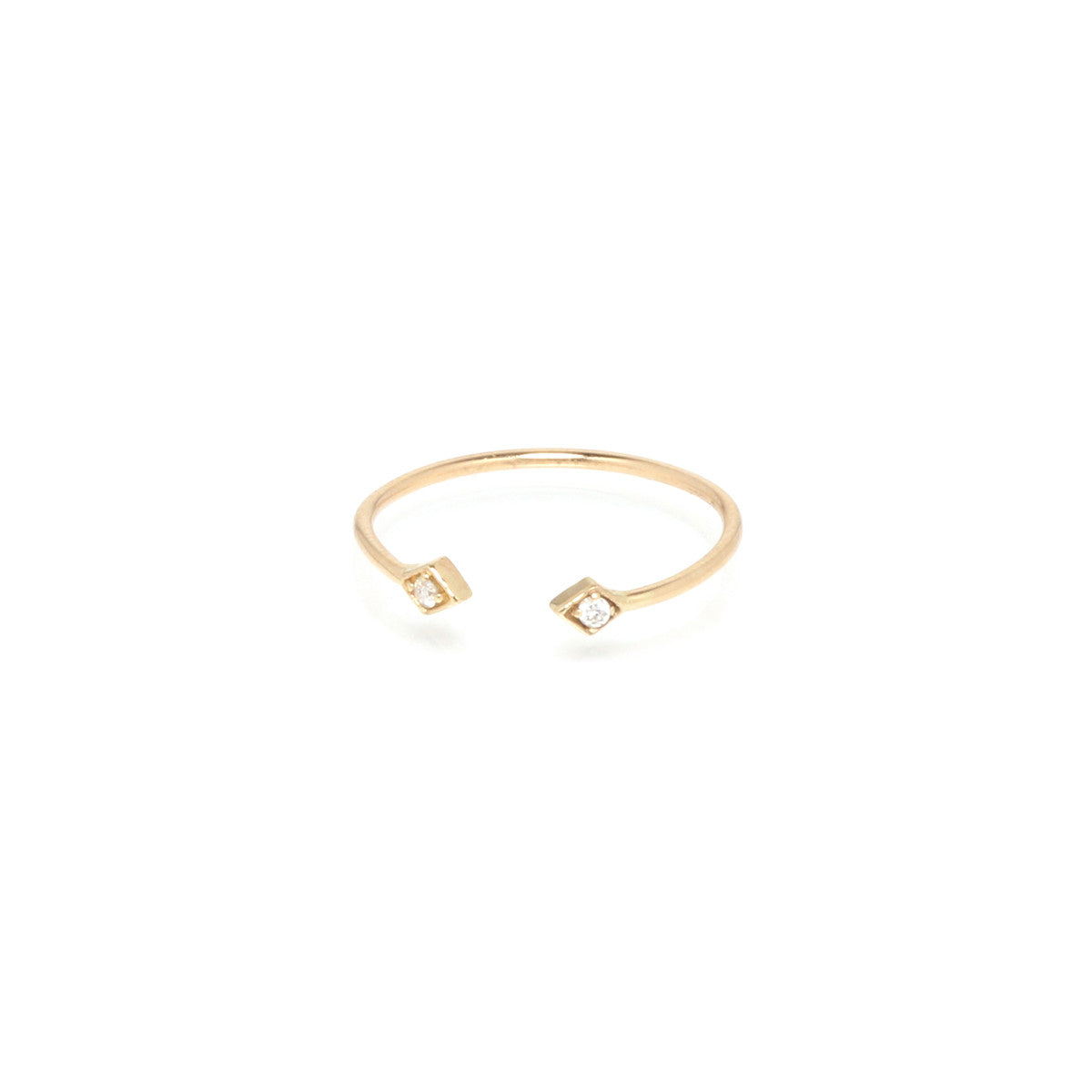 Zoë Chicco – 14k tiny open diamond shaped ring