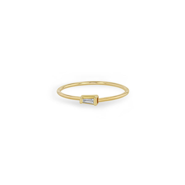 Zoë Chicco 14k Gold Tapered Baguette Diamond Ring