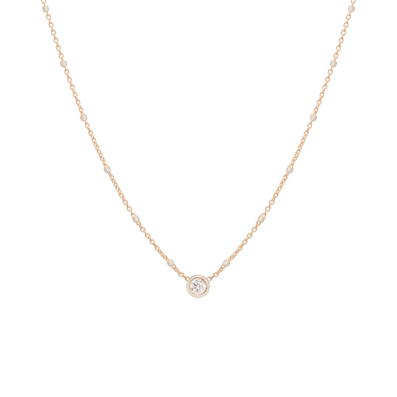 Zoe Chicco 14k Floating Diamond Mixed Gold Chain Necklace – ZOË CHICCO
