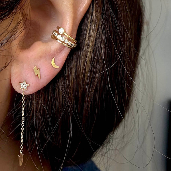 Set of 3 Pairs of Earrings #3 - Bird Skull, Scissors & Pyramid Studs —  Inchoo Bijoux