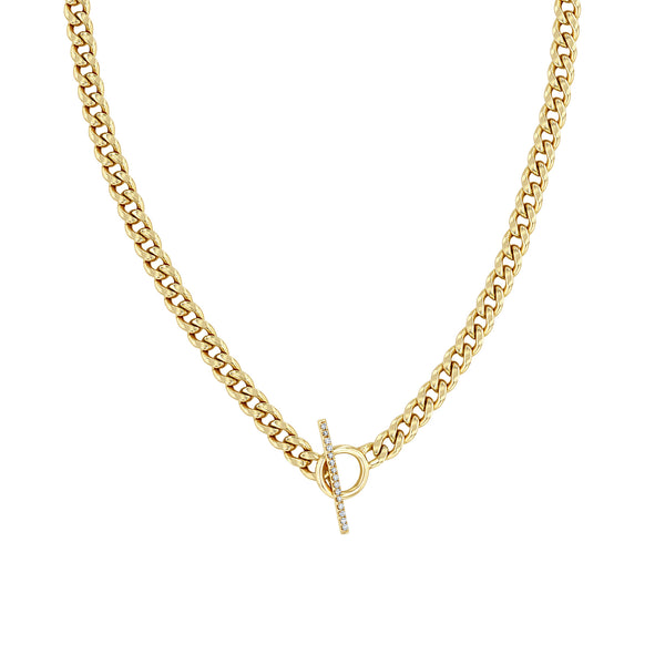 Gold Plated Link T Bar Chain Necklace - Lovisa
