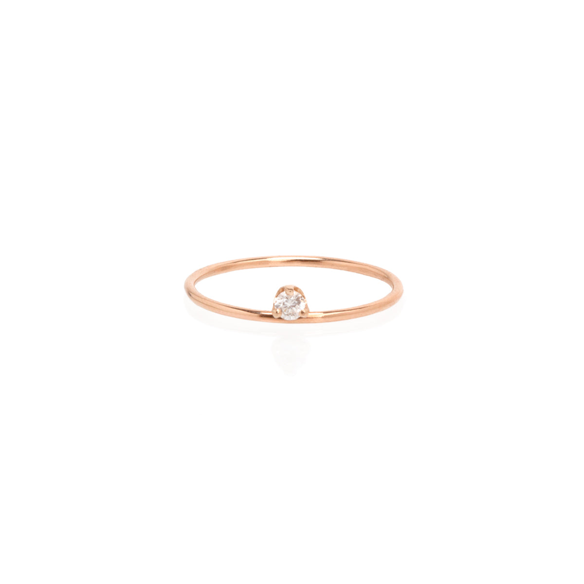 Zoë Chicco 14kt Gold Floating Diamond Prong Ring – ZOË CHICCO