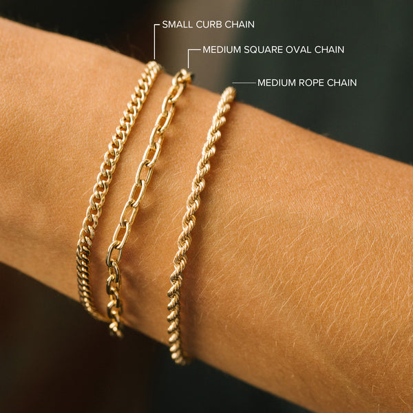 Zoë Chicco 14K Yellow Gold Initial Bracelet