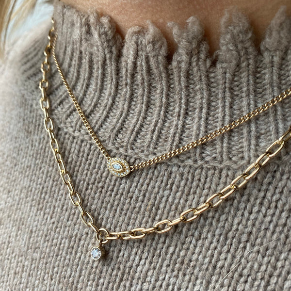 Zoë Chicco 14K Gold Medium Curb Chain Necklace