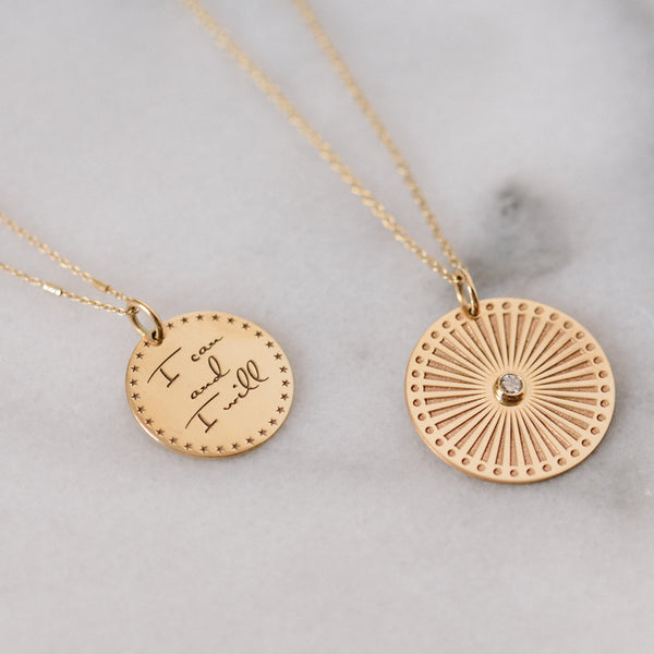 ZOË CHICCO – Zoë Chicco 14kt Gold Medium Sunbeam Medallion with Bezel ...