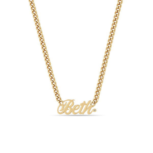 Zoë Chicco 14k Gold Pavé Diamond Initial Padlock Necklace – ZOË CHICCO