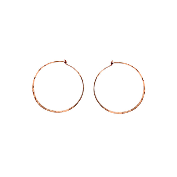 ZOË CHICCO – Zoe Chicco 14K Gold Small Thin Hammered Hoop Earrings