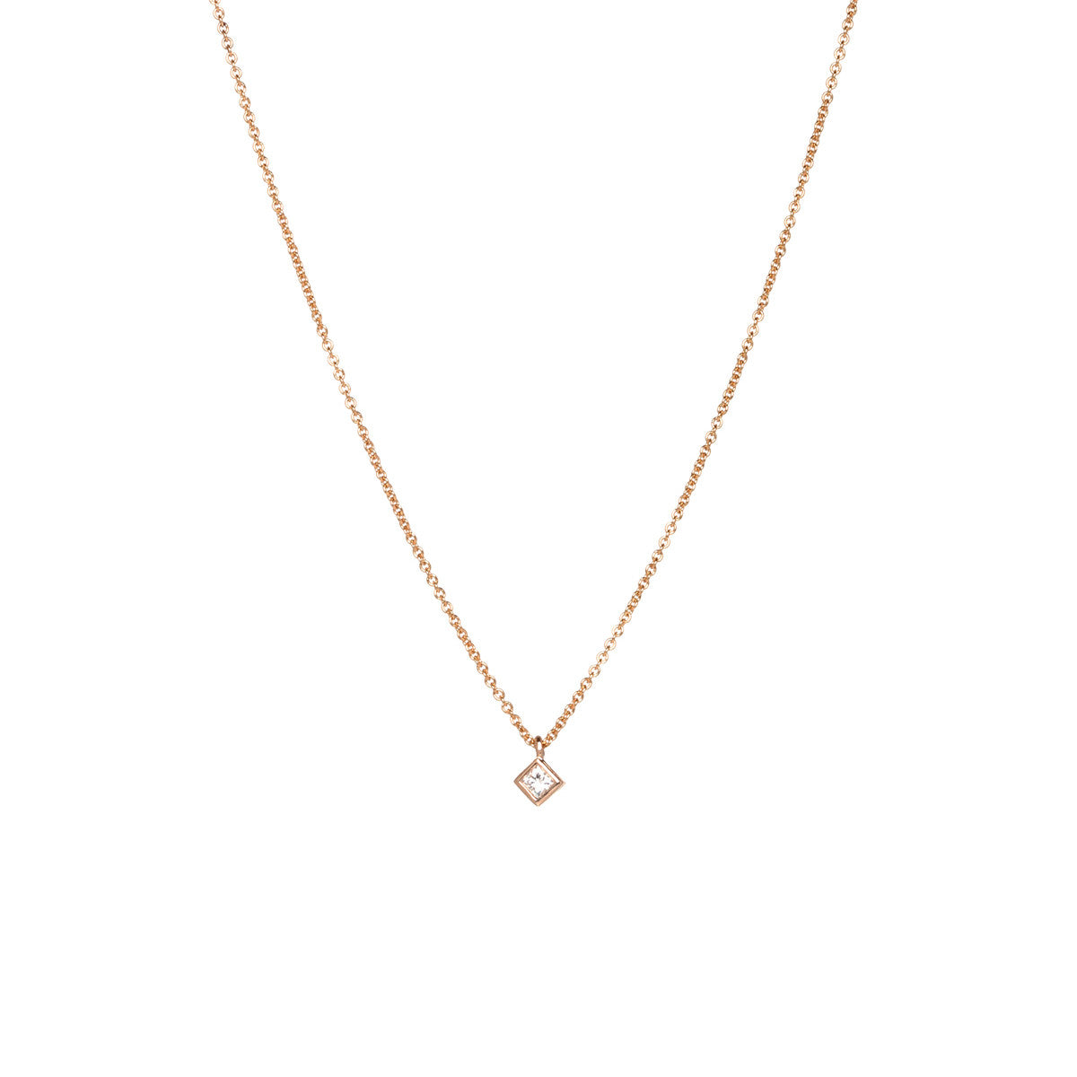 Zoë Chicco – 14k princess diamond choker necklace