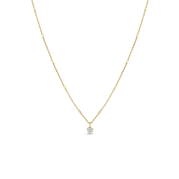 Zoë Chicco 14kt Gold Diamond Bezel & Pearl Layered Chain Necklace – ZOË  CHICCO