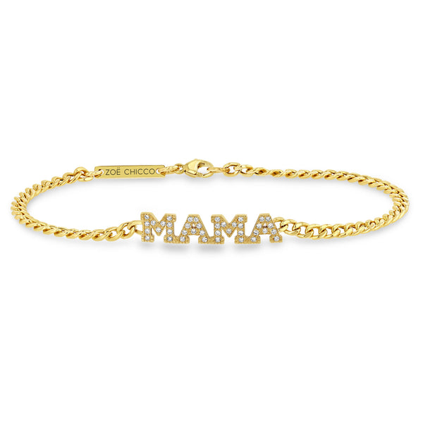 The Diamond Initial Bracelet 14K - 3 Letters