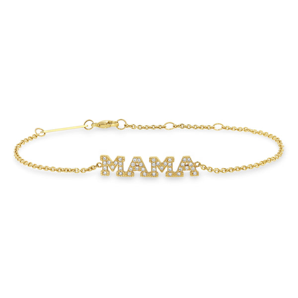 Zoë Chicco 14K Gold Dangling Scattered Letters Charm Bracelet