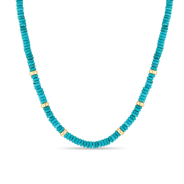Minimalist Arizona Turquoise Bead Necklace with Copper Accents – Rustica  Jewelry